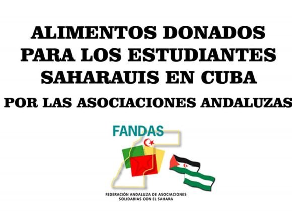 FANDAS envía ayuda humanitaria para la juventud saharaui que estudia en CUBA