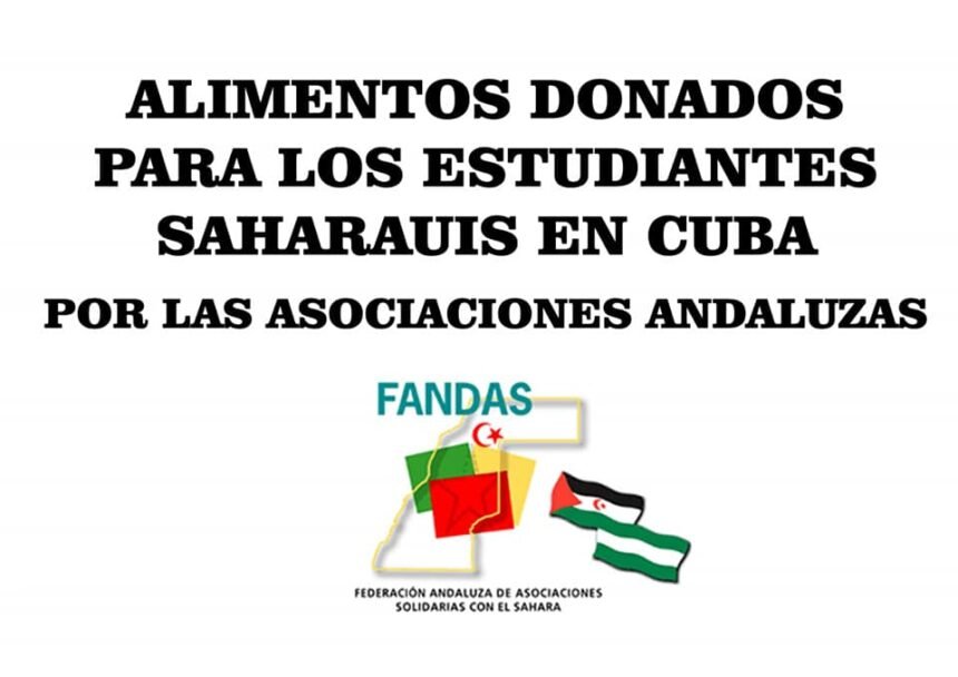 FANDAS envía ayuda humanitaria para la juventud saharaui que estudia en CUBA