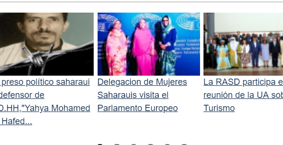 Noticias de actualidad – Sahara Press Service – 5-10-2018