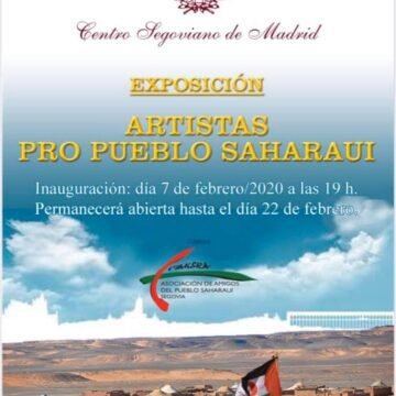 Segovia con el Sáhara: Exposición solidaria «Artistas pro pueblo Saharaui»