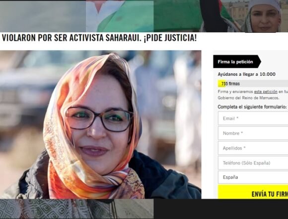 Amnistía Internacional lanza una recogida de firmas para proteger la vida de la activista saharaui Sultana Jaya.