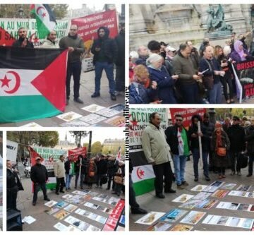 Comunidad saharaui y movimientos de solidaridad participaron en una acción contra los MUROS — PUSL