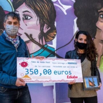 ANARASD recoge la recaudación solidaria del ‘Toke de Keda Fest’