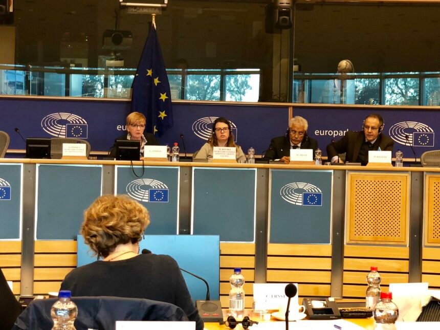 Bruselas: delegación del Polisario con el grupo GUE del Parlamento Europeo para hablar del #SaharaOccidental y la sentencia del #TJUE