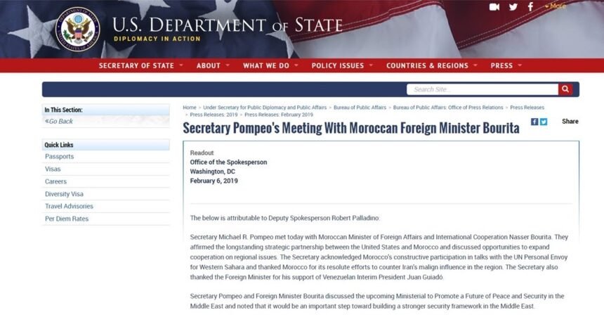 Marruecos fracasa en su relación con la Administración de Donald Trump por el Sahara Occidental | DIARIO LA REALIDAD SAHARAUI