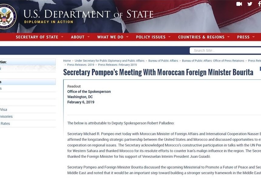 Marruecos fracasa en su relación con la Administración de Donald Trump por el Sahara Occidental | DIARIO LA REALIDAD SAHARAUI