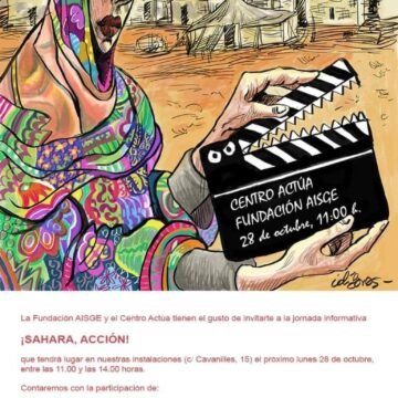 #SaharaAccion! #Pilarbardem ,#Pepeviyuela, #Ignaciocembrero, #Alvarolongoria , #Pedroperezrosado , #Patriciaferreira,#Elenasanchez , debate , proyección documental: #GuerradePaz de cineasta saharaui #Aichaabdelwadud. Recital #Suilmaali