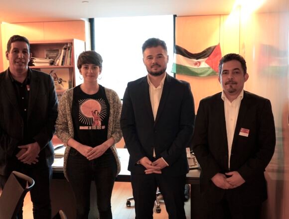 Delegación del Frente Polisario se reúne con ERC, para coordinar acciones contra #LaTraiciónDeSánchez al pueblo saharaui