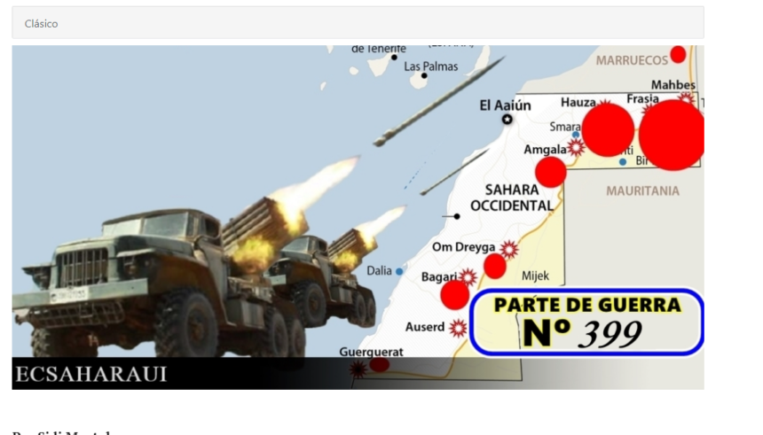 GUERRA EN EL SAHARA | Parte de Guerra Nº 399