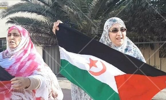 IMG-20190320-WA0025 El Confidencial Saharaui: La activista saharaui Aminetu Haidar encabeza a las manifestaciones en El Aaiún ocupado.