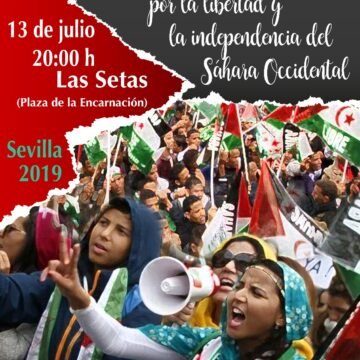 Hoy, a las 20:00 h: Manifestación en Sevilla para reivindicar el derecho del pueblo saharaui a la autodeterminación