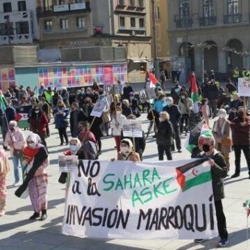 En fotos: la manifestación por un Sáhara libre en Pamplona – Pamplona Actual