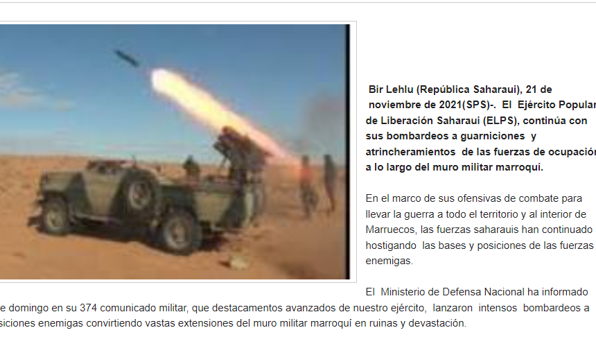 Nuevos ataques de Fuerzas saharauis a guarniciones enemigas ubicadas en el sector de Hauza | Sahara Press Service