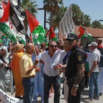 ALGECIRAS: Contramanifestantes marroquís intentan boicotear la concentración a favor del pueblo saharaui