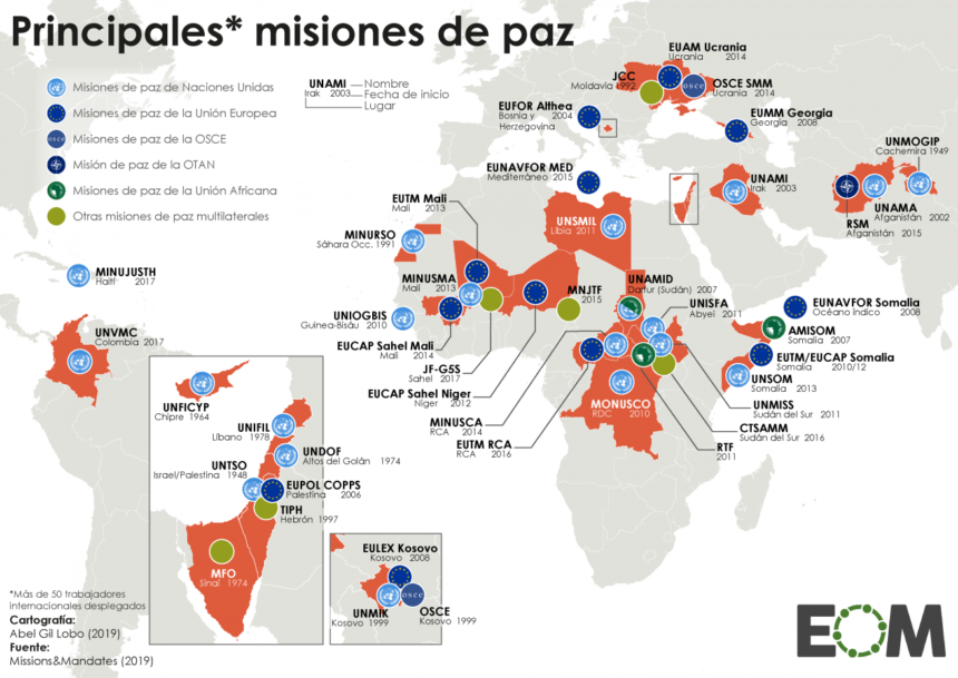 Las misiones de paz en el mundo – Mapas de El Orden Mundial – EOM