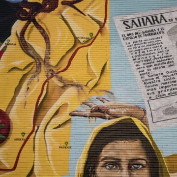 Un nuevo mural en Zaramaga recuerda el expolio del Sahara – Gasteiz Hoy