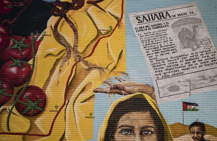 Un nuevo mural en Zaramaga recuerda el expolio del Sahara – Gasteiz Hoy