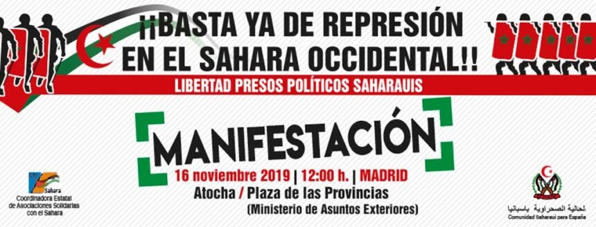 POR02 16N Manifestación “Contra la represión en el Sáhara Occidental; por la libertad de los presos políticos saharauis” – CEAS-Sahara