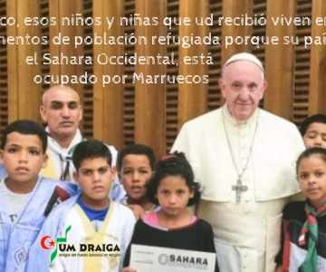 Carta al Papa Francisco con motivo de su viaje a Marruecos – Um Draiga