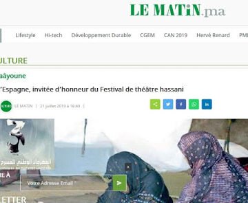 Poemario por un Sahara Libre: Festival “farsa” de teatro en hasania en El Aaiun ocupado. Grupo de teatro canario aparece en el cartel
