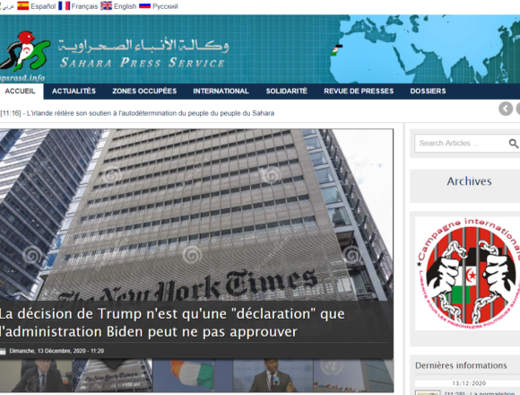 LA DÉCISION DE TRUMP – Dernières informations | Sahara Press Service
