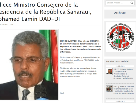 ¡LA ACTUALIDAD SAHARAUI! – 30/7/2023 – Las NOTICIAS del Sahara Occidental