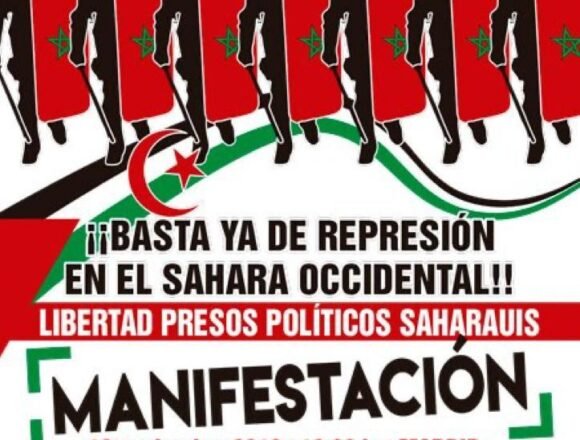 ¡Basta ya de represión en el Sahara Occidental! – Manifestación el 16 de noviembre en Madrid