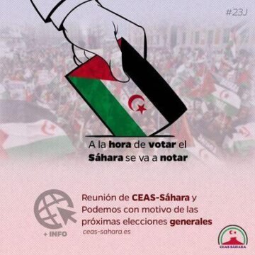CEAS-Sáhara envía una carta a todas las organizaciones políticas que van a confluir a las elecciones del 23J – CEAS-Sahara