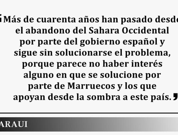 España no debe seguir dando la espalda al pueblo saharaui