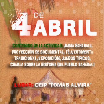 ZARAGOZA: Gran actividad Saharaui en el CEIP «Tomás Alvira