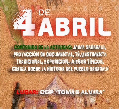 ZAR2B1 ZARAGOZA: Gran actividad Saharaui en el CEIP «Tomás Alvira