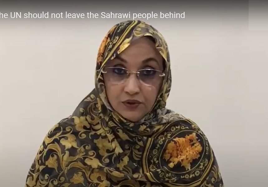 Aminatu Haidar al CDH de la ONU: “La ONU sigue en silencio a pesar del escalamiento de las violaciones de derechos humanos por Marruecos en el Sahara Occidental” | Sahara Press Service