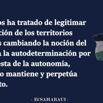 La #TraiciónDeSánchez es »consecuencia de la presión ejercida por Marruecos sobre España, en particular a través de la inmigración ilegal, del terrorismo y de lo relativo a las ciudades de Ceuta y Melilla»