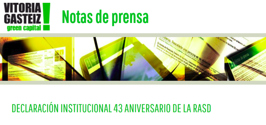 DECLARACIÓN INSTITUCIONAL 43 ANIVERSARIO DE LA RASD « Notas de prensa del blogs.victoria-gasteiz