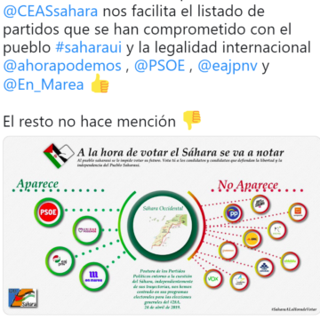 ¿Qué dicen los principales partidos políticos sobre el Sáhara Occidental en sus programas electorales?