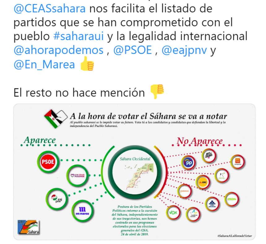 ¿Qué dicen los principales partidos políticos sobre el Sáhara Occidental en sus programas electorales?