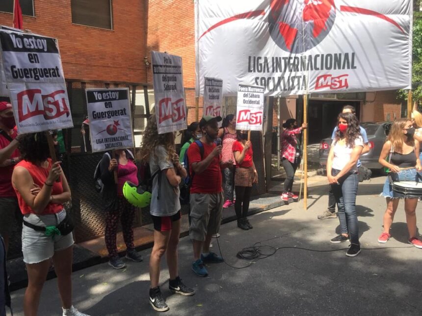 Argentina: Concentración de solidaridad con el pueblo saharaui frente a la embajada de Marruecos en Buenos Aires