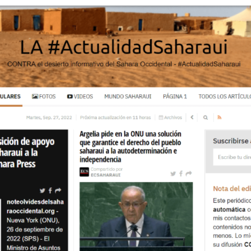 ¡LA ACTUALIDAD SAHARAUI! Las noticias del 27 de septiembre de 2022