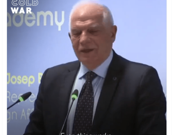asdfgbn Josep Borrell «haciendo amigos» desde su tribuna europea… » Europa es un jardín. El resto del mundo es una jungla. Y la jungla podría invadir el jardín»