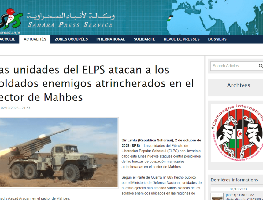 ¡LA ACTUALIDAD SAHARAUI! – 23/1/2023 – NOTICIAS del Sahara Occidental