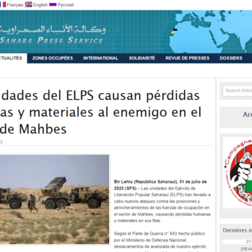 asdfr Las unidades del ELPS causan pérdidas humanas y materiales al enemigo en el sector de Mahbes | Sahara Press Service
