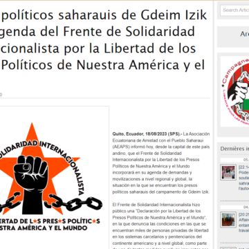 ¡LA ACTUALIDAD SAHARAUI! – 18/8/2023 – ÚLTIMAS NOTICIAS del Sahara Occidental￼