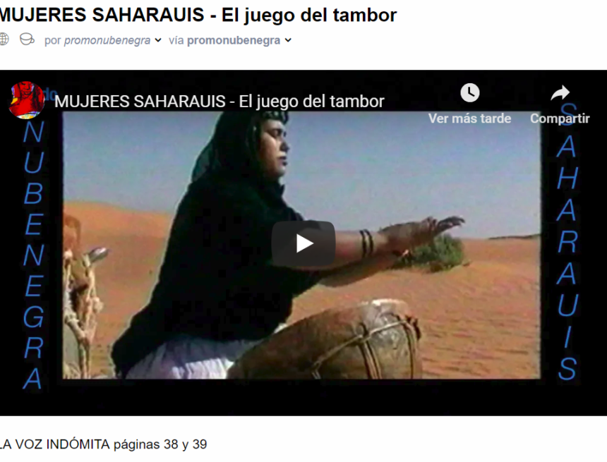 (promonubenegra) MUJERES SAHARAUIS – El juego del tambor – YouTube 