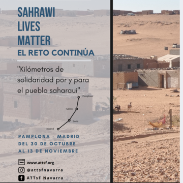 #PorElSaharaAMadrid #13N – EL RETO SOLIDARIO SAHRAWI LIVES MATTER CONTINÚA… A MUY POCOS KILÓMETROS DE SU LLEGADA A MADRID