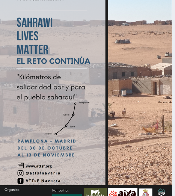 #PorElSaharaAMadrid #13N – EL RETO SOLIDARIO SAHRAWI LIVES MATTER CONTINÚA… A MUY POCOS KILÓMETROS DE SU LLEGADA A MADRID
