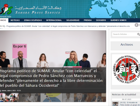 Programa político de SUMAR: Anular “con celeridad” el ilegal compromiso de Pedro Sánchez con Marruecos y defender “plenamente el derecho a la libre determinación del pueblo del Sáhara Occidental” | Sahara Press Service