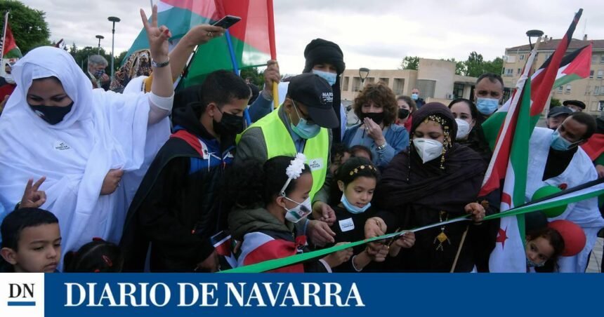 Unas 500 personas participan en la ‘Marcha por la Libertad del Pueblo Saharaui’ #MarchaSaharaui | Diario de Navarra