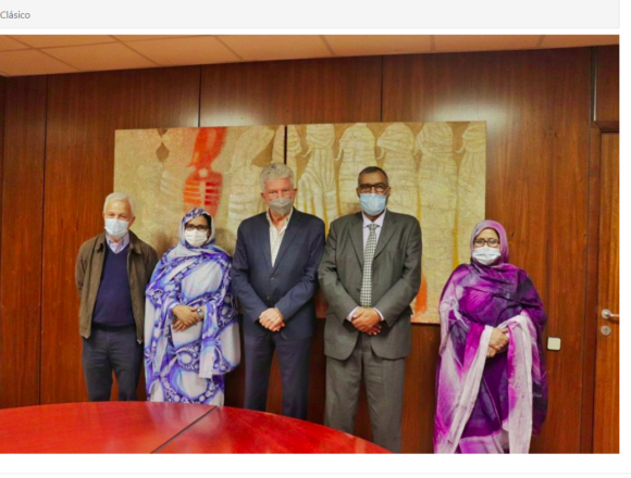 bgftr45678u 45ª @EUCOCO_: Reciben en el Ayuntamiento de Las Palmas de Gran Canarias al primer ministro saharaui