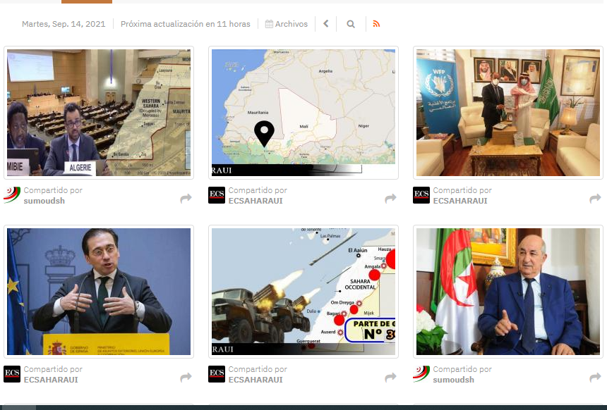 La #ActualidadSaharaui: 14 de septiembre de 2021 ?? ?? ??