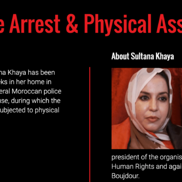 Front Line Defender denuncia al régimen de ocupación marroquí por el ilegal arresto domiciliario contra la activista Sultana Khaya | Sahara Press Service